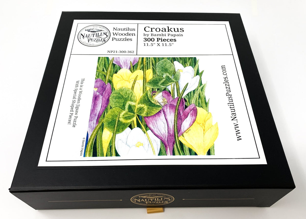 Croakus (300 Piece Wooden Jigsaw Puzzle) - Nautilus Puzzles - Wooden Jigsaw Puzzles For Adults