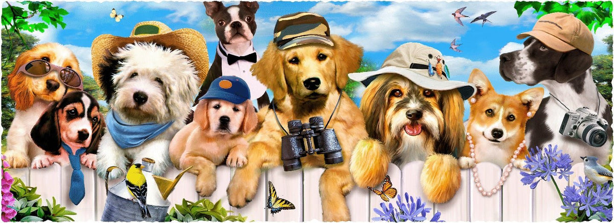 Dogs in Togs (150 Piece Wooden Jigsaw Puzzle) - Nautilus Puzzles - Wooden Jigsaw Puzzles For Adults