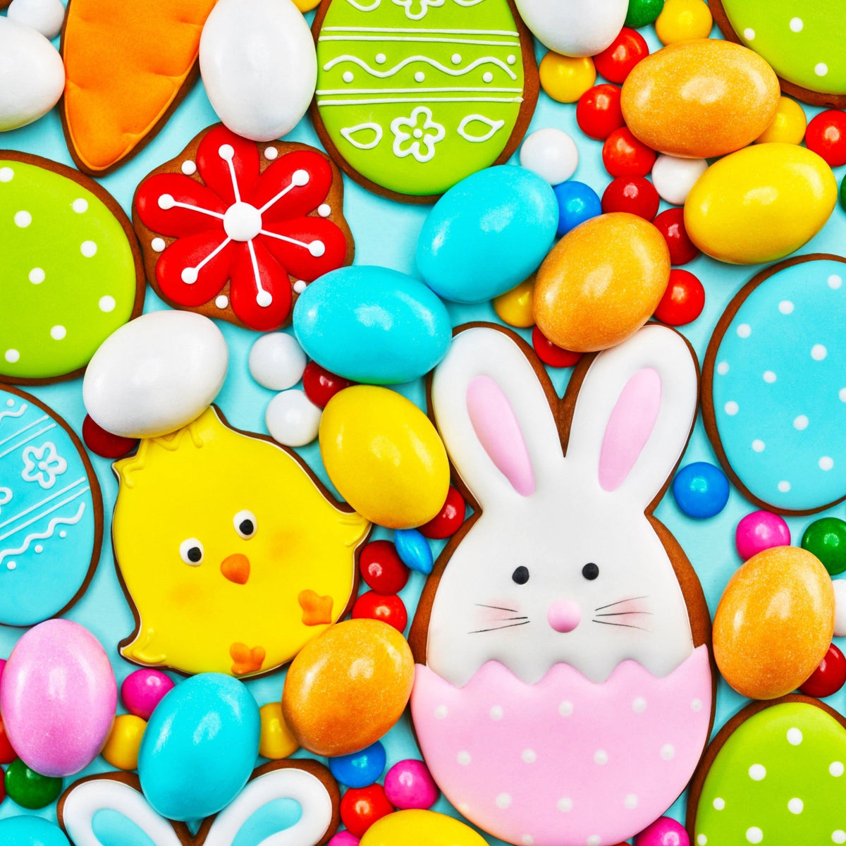Easter Cookies (60 Piece Mini Wooden Jigsaw Puzzle) - Nautilus Puzzles - Wooden Jigsaw Puzzles For Adults