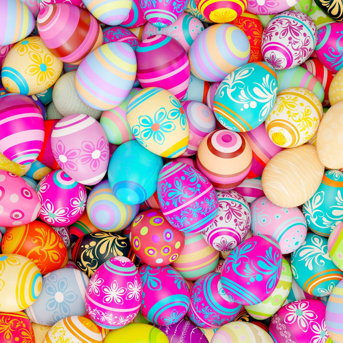 Easter Eggs (60 Piece Mini Wooden Jigsaw Puzzle) - Nautilus Puzzles - Wooden Jigsaw Puzzles For Adults