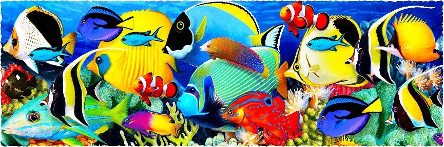 Fish Alive (144 Piece Wooden Jigsaw Puzzle) - Nautilus Puzzles - Wooden Jigsaw Puzzles For Adults