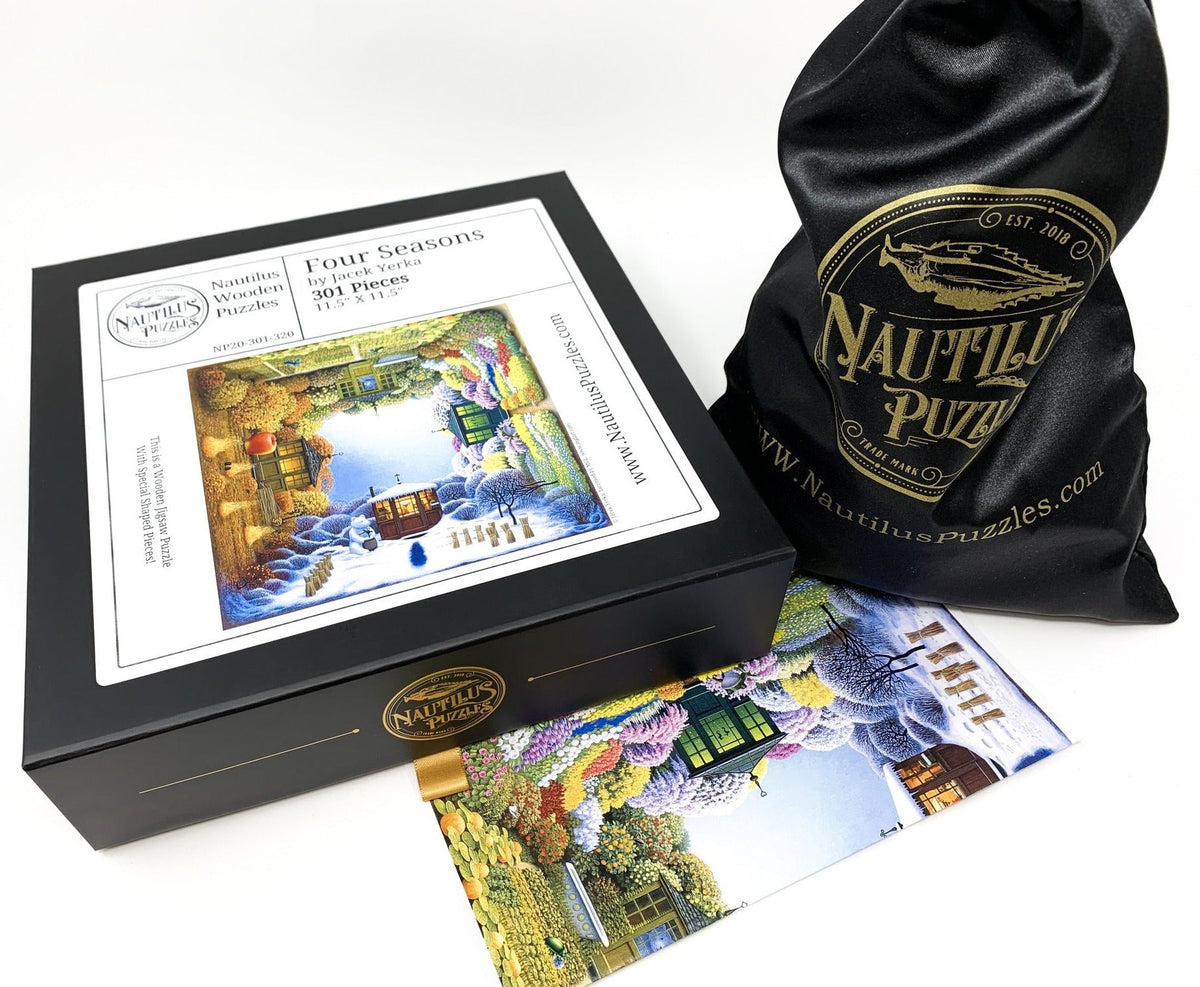 Four Seasons (301 Piece Wooden Jigsaw Puzzle) - Nautilus Puzzles - Wooden Jigsaw Puzzles For Adults