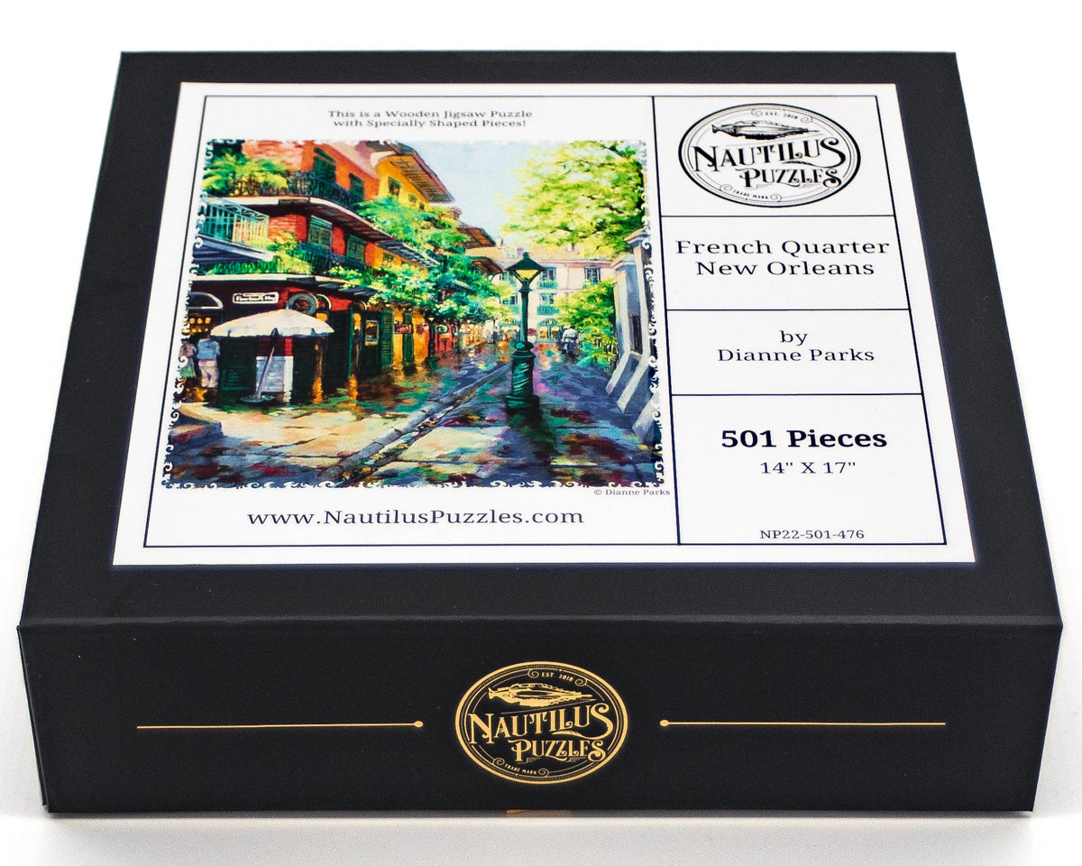 French Quarter, New Orleans (501 Piece Wooden Jigsaw Puzzle) - Nautilus Puzzles - Wooden Jigsaw Puzzles For Adults