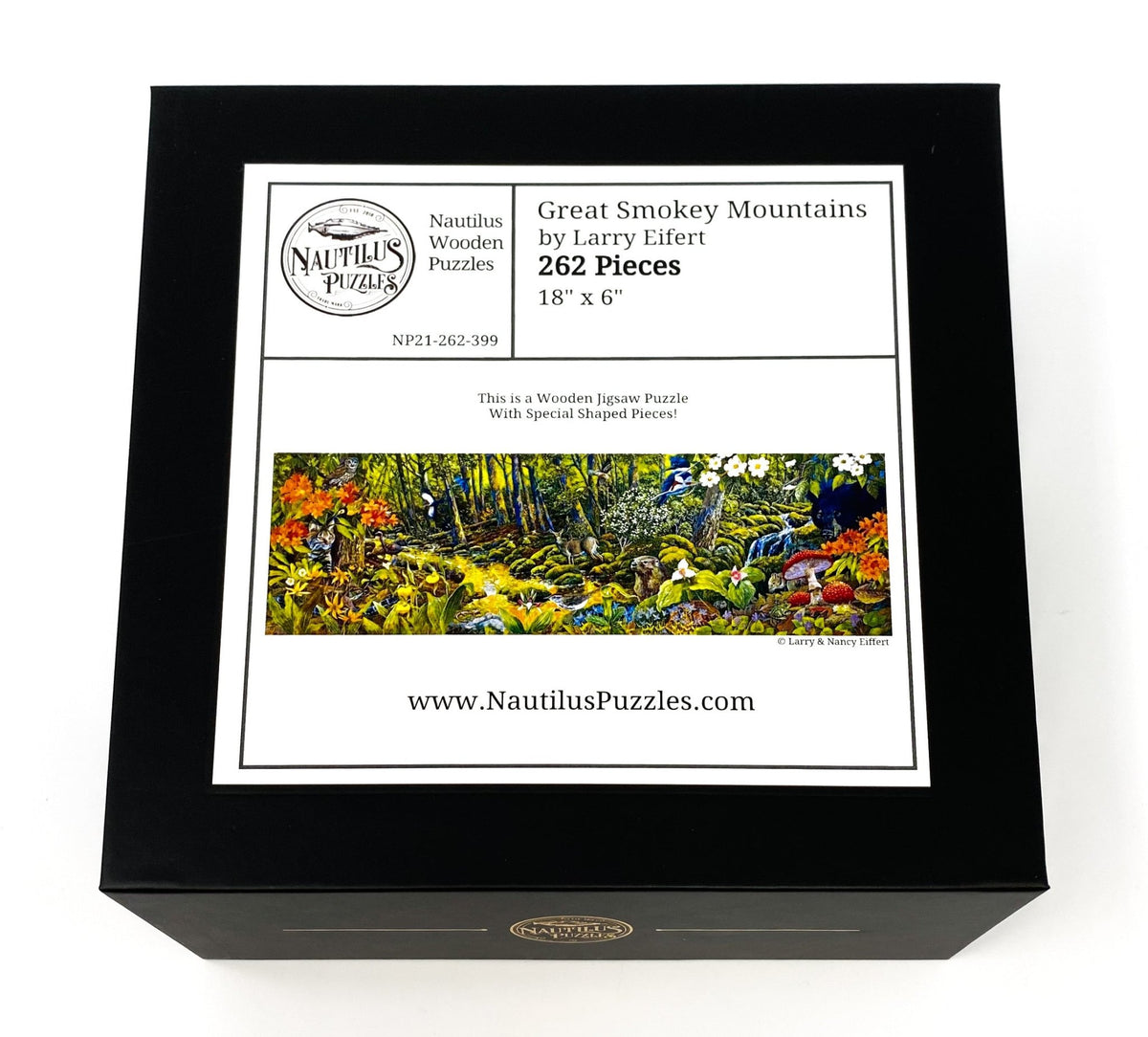 Great Smoky Mountains (262 Piece Wooden Jigsaw Puzzle) - Nautilus Puzzles - Wooden Jigsaw Puzzles For Adults
