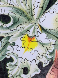 Haeckel's Orchids - 472 Piece Wooden Jigsaw Puzzle - Nautilus Puzzles - Wooden Jigsaw Puzzles For Adults
