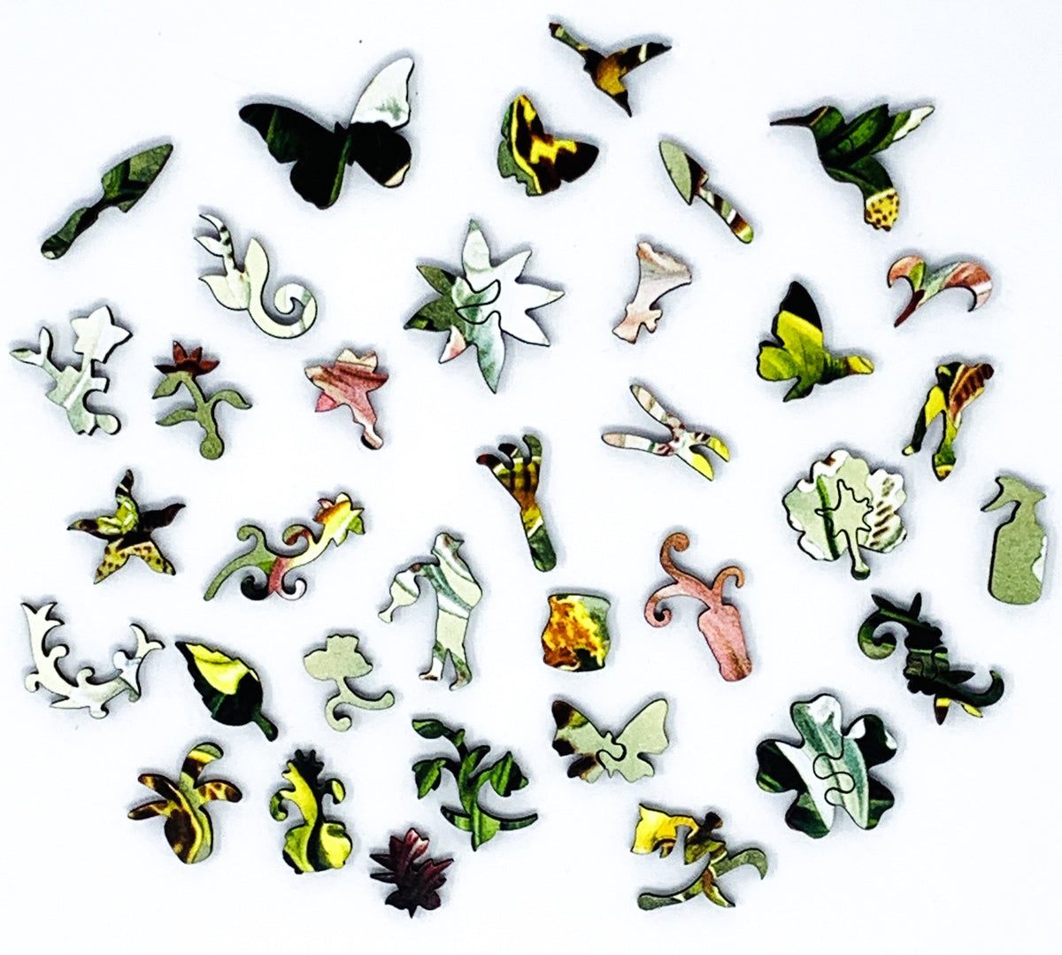 Haeckel's Orchids - 472 Piece Wooden Jigsaw Puzzle - Nautilus Puzzles - Wooden Jigsaw Puzzles For Adults