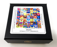 Hearts (59 Piece Mini Wooden Jigsaw Puzzle) - Nautilus Puzzles - Wooden Jigsaw Puzzles For Adults