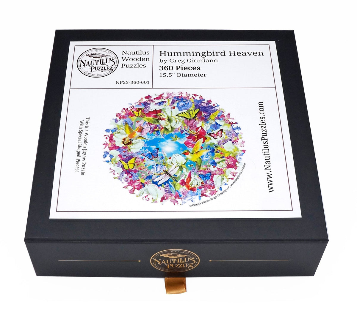 Hummingbird Heaven - 360 Piece Wooden Jigsaw Puzzle - Nautilus Puzzles - Wooden Jigsaw Puzzles For Adults