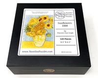 Sunflowers, 1888 by Van Gogh (120 Piece Sunflower Wooden Jigsaw Puzzle) - Nautilus Puzzles - Wooden Jigsaw Puzzles For Adults