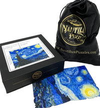 Starry Night by Vincent Van Gogh (211 Piece Wooden Jigsaw Puzzle) - Nautilus Puzzles - Wooden Jigsaw Puzzles For Adults