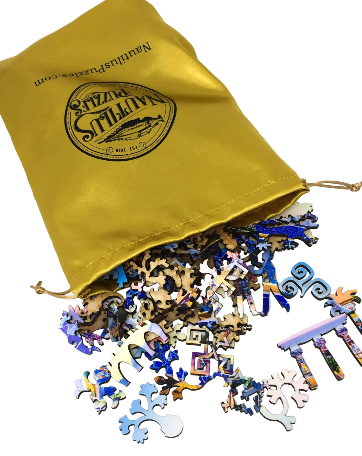Parc Güell, Barcelona (410 Piece Wooden Jigsaw Puzzle) - Nautilus Puzzles - Wooden Jigsaw Puzzles For Adults
