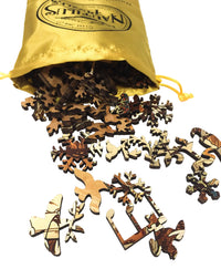 Winter by Alphonse Mucha (106 Piece Wooden Jigsaw Puzzle) - Nautilus Puzzles - Wooden Jigsaw Puzzles For Adults