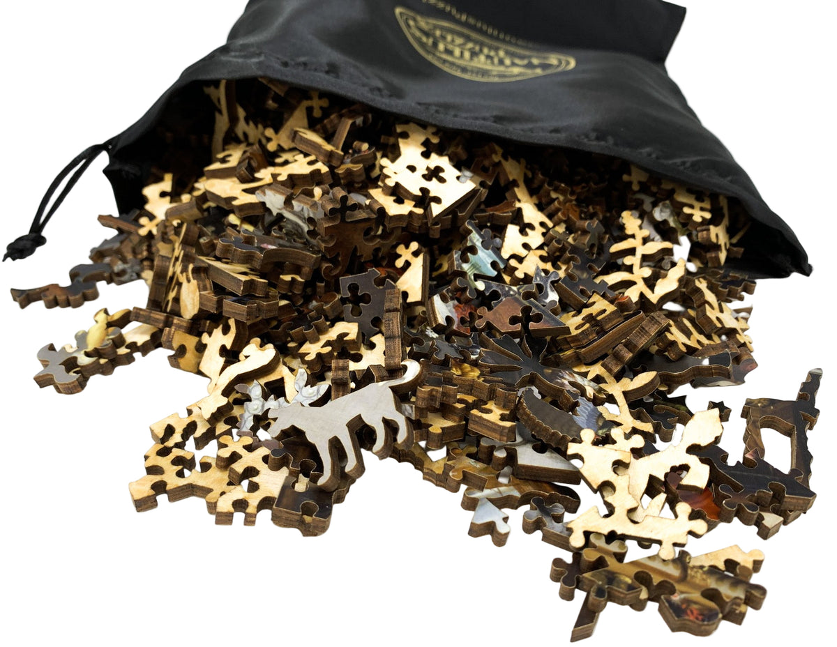 Collector's Cabinet by Brueghel the Elder and Hieronymus Francken (601 Piece Wooden Jigsaw Puzzle) - Nautilus Puzzles - Wooden Jigsaw Puzzles For Adults