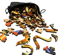 Peking Dragon (150 Piece Wooden Jigsaw Puzzle) - Nautilus Puzzles - Wooden Jigsaw Puzzles For Adults