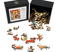 Christmas Welcome (51 Piece Mini Christmas Wooden Jigsaw Puzzle) - Nautilus Puzzles - Wooden Jigsaw Puzzles For Adults