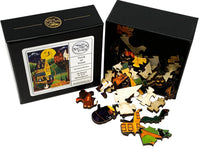 Trick or Treat (50 Piece Mini Halloween Wooden Jigsaw Puzzle) - Nautilus Puzzles - Wooden Jigsaw Puzzles For Adults
