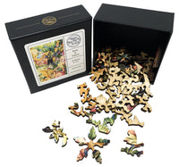 Birds & Insects (47 Pieces) Mini Wooden Puzzle - Nautilus Puzzles - Wooden Jigsaw Puzzles For Adults