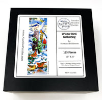 Winter Bird Gathering (125 Piece Wooden Jigsaw Puzzle) - Nautilus Puzzles - Wooden Jigsaw Puzzles For Adults