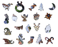 Ice Skaters at Rockefeller Center (249 Piece Wooden Christmas Puzzle) - Nautilus Puzzles - Wooden Jigsaw Puzzles For Adults