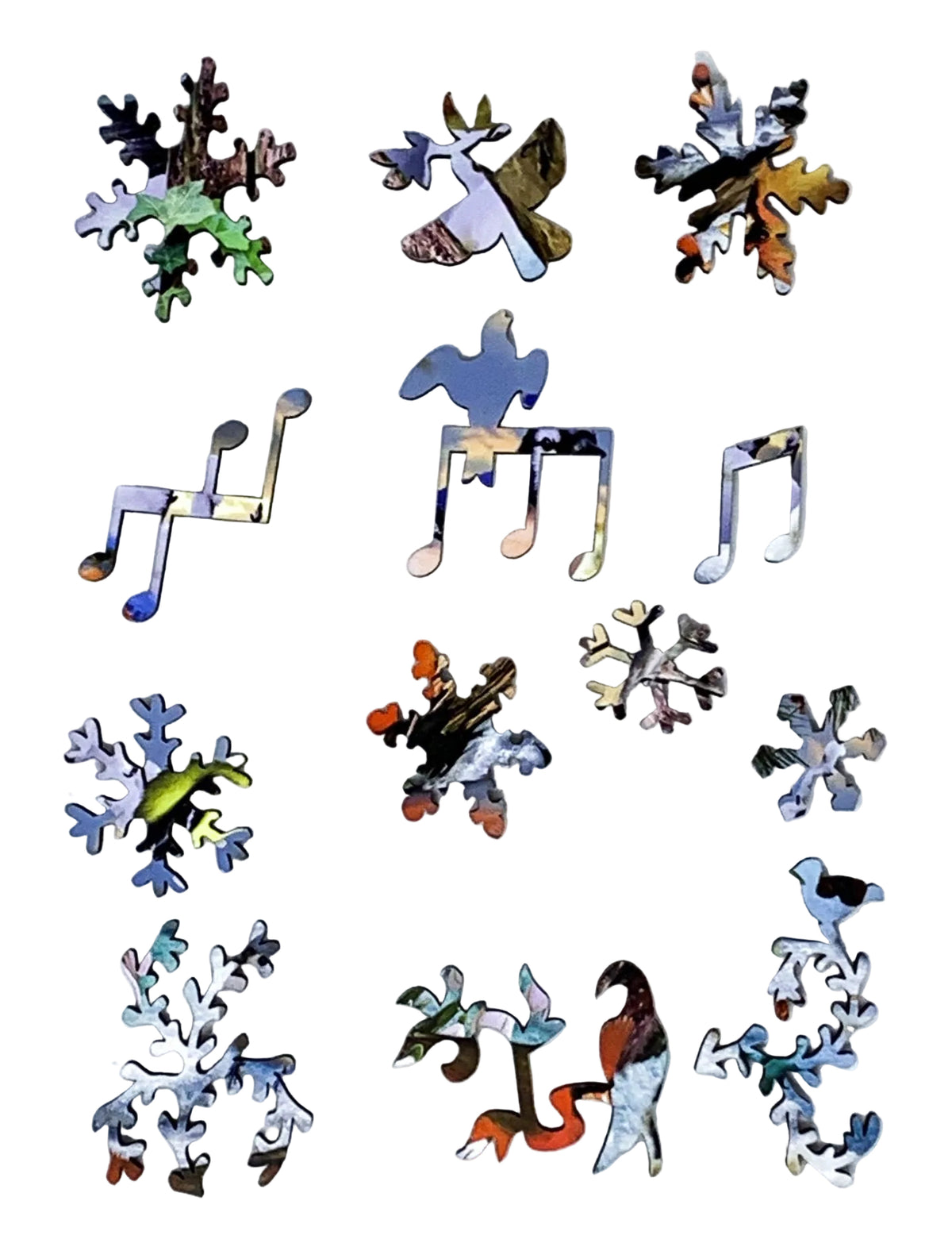 Winter Bird Gathering (125 Piece Wooden Jigsaw Puzzle) - Nautilus Puzzles - Wooden Jigsaw Puzzles For Adults