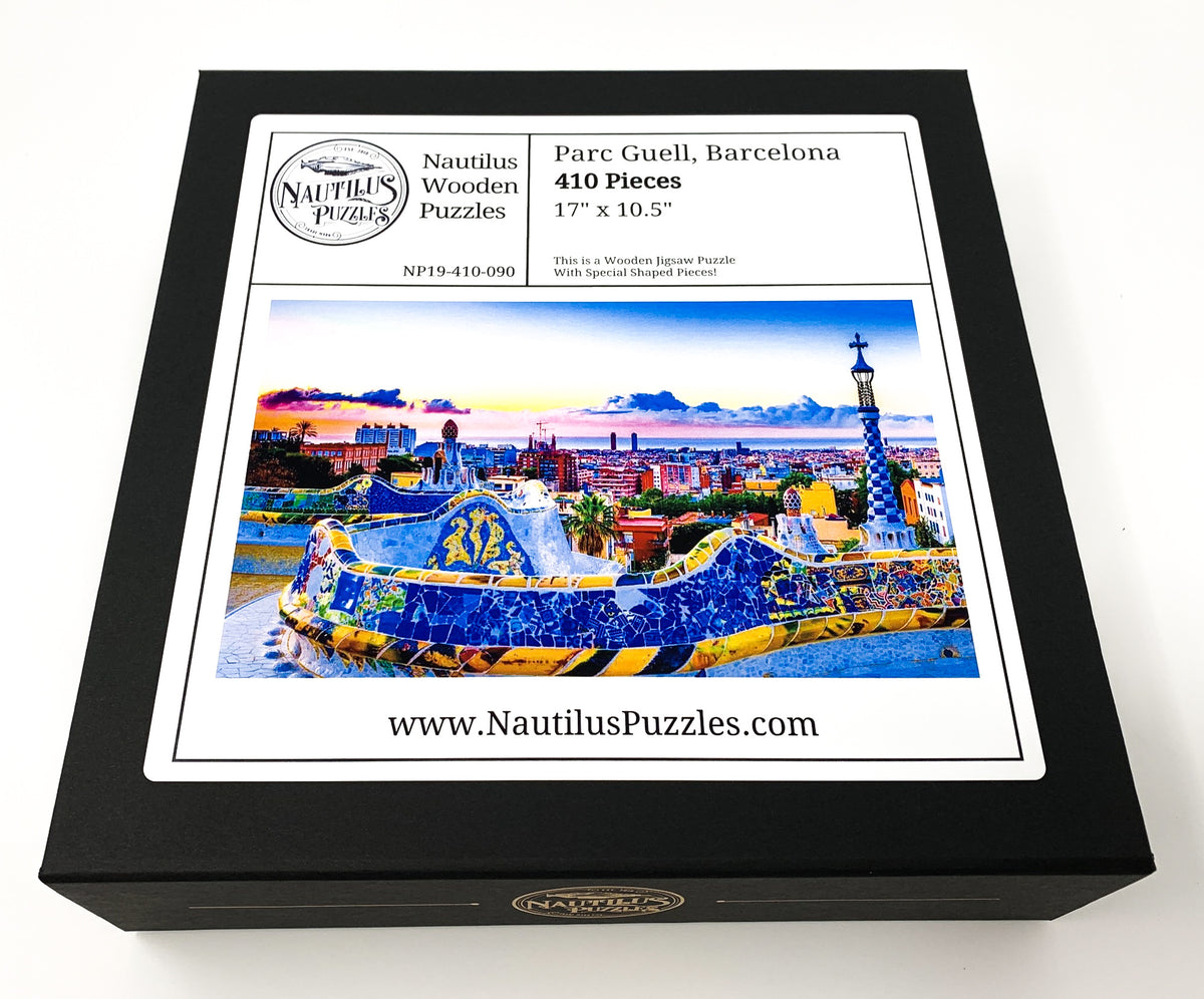 Parc Güell, Barcelona (410 Piece Wooden Jigsaw Puzzle) - Nautilus Puzzles - Wooden Jigsaw Puzzles For Adults