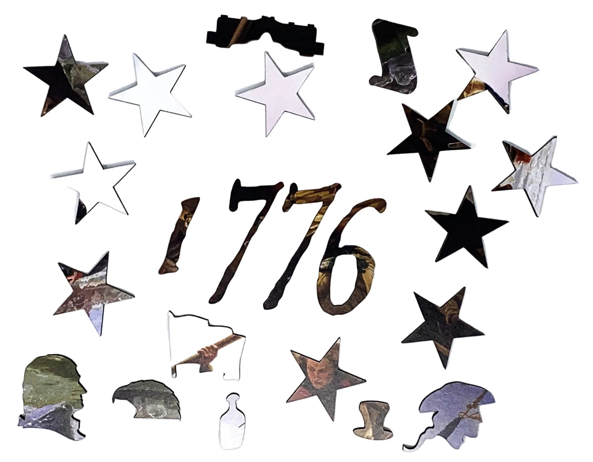 Washington Crossing the Delaware - 381 Piece Wooden Jigsaw Puzzle - Nautilus Puzzles - Wooden Jigsaw Puzzles For Adults