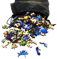 Turtle Beach (475 Piece Turtle Wooden Jigsaw Puzzle) - Nautilus Puzzles - Wooden Jigsaw Puzzles For Adults