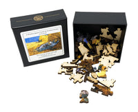 The Siesta by Vincent Van Gogh (50 Pieces) Mini Wooden Jigsaw Puzzle - Nautilus Puzzles - Wooden Jigsaw Puzzles For Adults