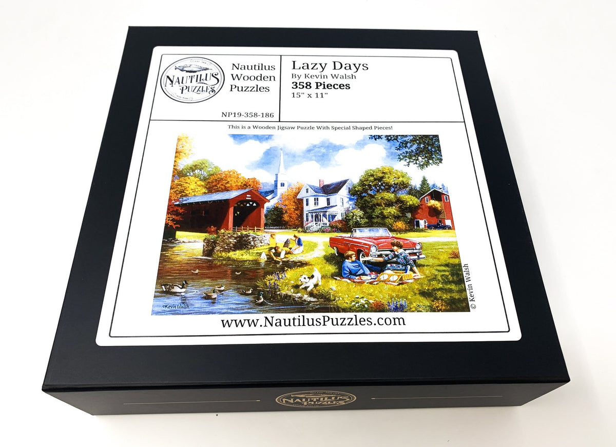 Lazy Days (358 Piece Wooden Jigsaw Puzzle) - Nautilus Puzzles - Wooden Jigsaw Puzzles For Adults