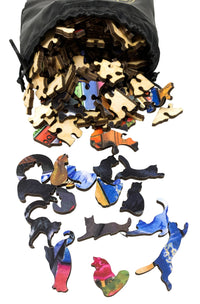On the Shelf - 215 Piece Wooden Jigsaw Puzzle - Nautilus Puzzles - Wooden Jigsaw Puzzles For Adults