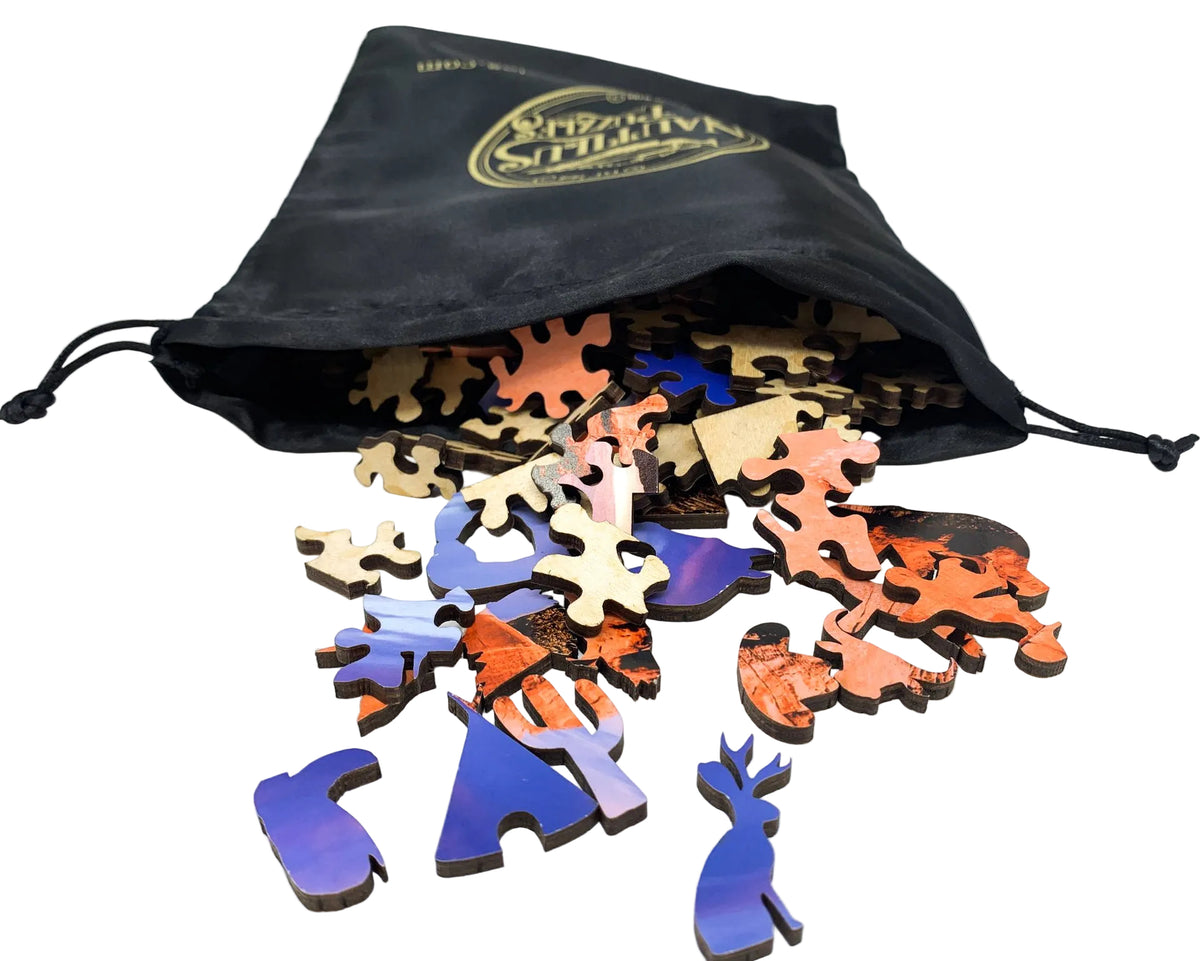 Delicate Arch Sunset (183 Pieces) Wooden Jigsaw Puzzle - Nautilus Puzzles - Wooden Jigsaw Puzzles For Adults