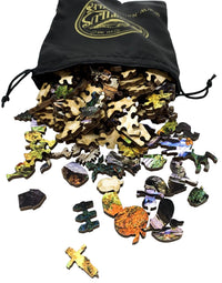 Glade Creek Grist Mill (190 Piece Wooden Jigsaw Puzzle) - Nautilus Puzzles - Wooden Jigsaw Puzzles For Adults