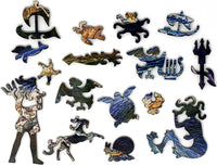 Neptune's Horses by Walter Crane (404 Piece Wooden Jigsaw Puzzle) - Nautilus Puzzles - Wooden Jigsaw Puzzles For Adults