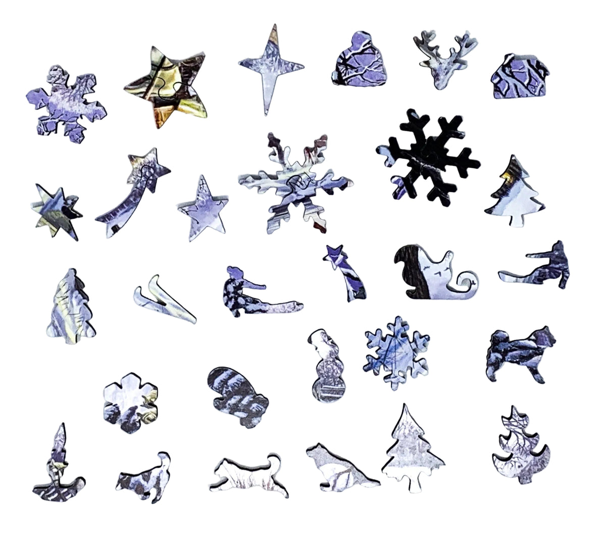 Winter Carriages - 200 Piece Winter Wooden Jigsaw Puzzle - Nautilus Puzzles - Wooden Jigsaw Puzzles For Adults