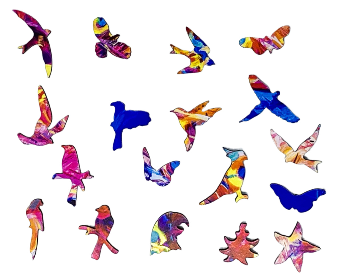 Peacock on Parade - 222 Piece Wooden Jigsaw Puzzle - Nautilus Puzzles - Wooden Jigsaw Puzzles For Adults