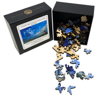 The Butterfly Effect by Anastasiya Markovich (77 Pieces) Mini Wooden Jigsaw Puzzle - Nautilus Puzzles - Wooden Jigsaw Puzzles For Adults