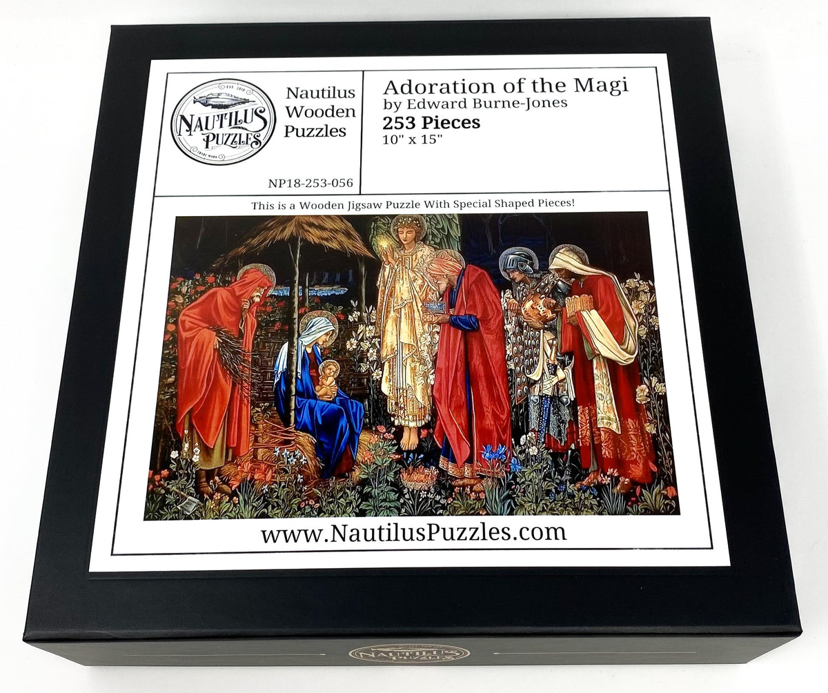 Adoration Of The Magi (253 Pieces) Wooden Christmas Jigsaw Puzzle - Nautilus Puzzles - Wooden Jigsaw Puzzles For Adults