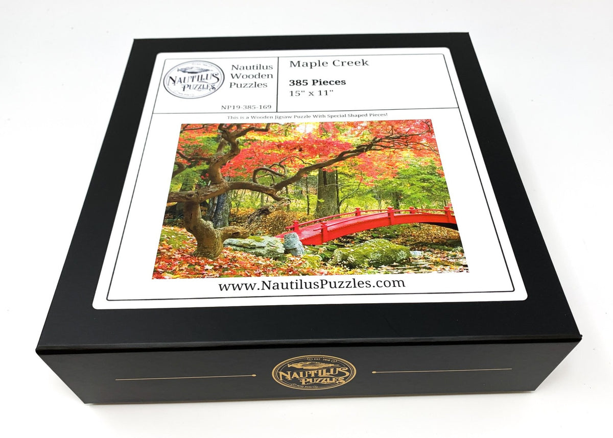 Maple Creek (385 Piece Wooden Jigsaw Puzzle) - Nautilus Puzzles - Wooden Jigsaw Puzzles For Adults