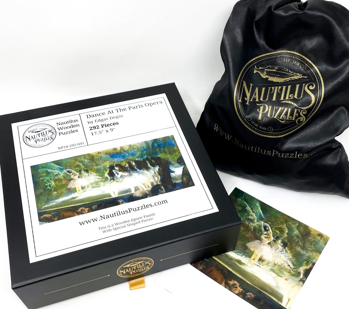 Dance At The Paris Opera by Edgar Degas (292 Piece Wooden Jigsaw Puzzle) - Nautilus Puzzles - Wooden Jigsaw Puzzles For Adults
