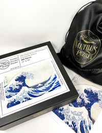 The Great Wave Off Kanagawa by Katsushika Hokusai (400 Piece Wooden Jigsaw Puzzle) - Nautilus Puzzles - Wooden Jigsaw Puzzles For Adults