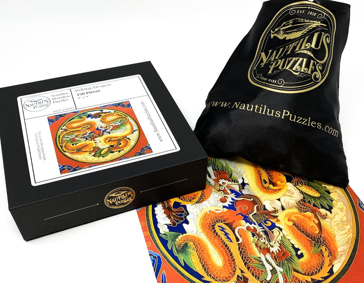 Peking Dragon (150 Piece Wooden Jigsaw Puzzle) - Nautilus Puzzles - Wooden Jigsaw Puzzles For Adults