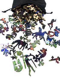 La Belle Dame sans Merci by Sir Francis Dicksee (437 Piece Wooden Jigsaw Puzzle) - Nautilus Puzzles - Wooden Jigsaw Puzzles For Adults
