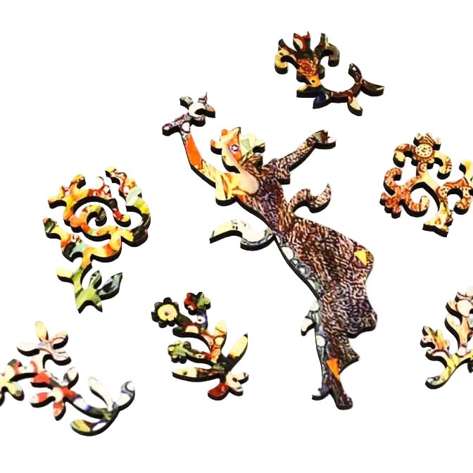 La Primavera by Galileo Chini (367 Piece Wooden Jigsaw Puzzle) - Nautilus Puzzles - Wooden Jigsaw Puzzles For Adults