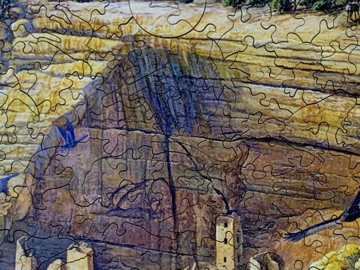 Mesa Verde, Colorado (517 Piece Wooden Jigsaw Puzzle) - Nautilus Puzzles - Wooden Jigsaw Puzzles For Adults