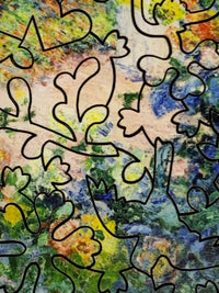 Monet's Garden at Giverny, 1895. 48 Pieces - Mini Wooden Jigsaw Puzzle - Nautilus Puzzles - Wooden Jigsaw Puzzles For Adults