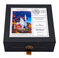 Neuschwanstein in Autumn (224 Piece Wooden Jigsaw Puzzle) - Nautilus Puzzles - Wooden Jigsaw Puzzles For Adults