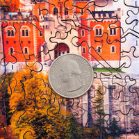 Neuschwanstein in Autumn (224 Piece Wooden Jigsaw Puzzle) - Nautilus Puzzles - Wooden Jigsaw Puzzles For Adults