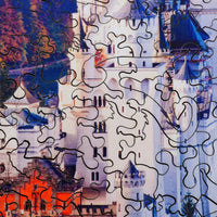 Neuschwanstein in Autumn (224 Piece Wooden Jigsaw Puzzle) - Nautilus Puzzles - Wooden Jigsaw Puzzles For Adults