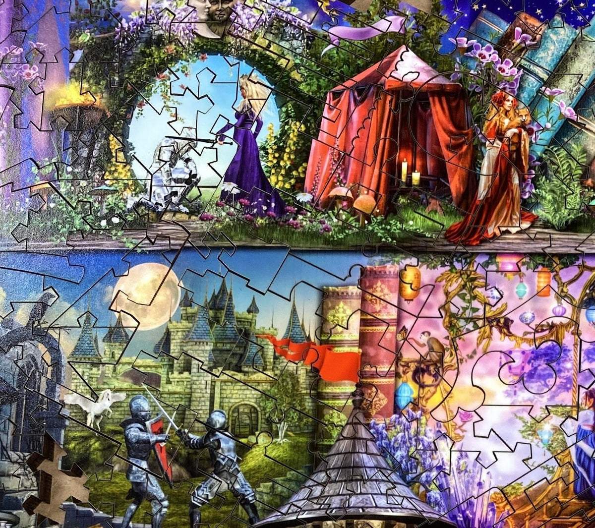Once Upon A Fairytale (428 Piece Wooden Jigsaw Puzzle) - Nautilus Puzzles - Wooden Jigsaw Puzzles For Adults