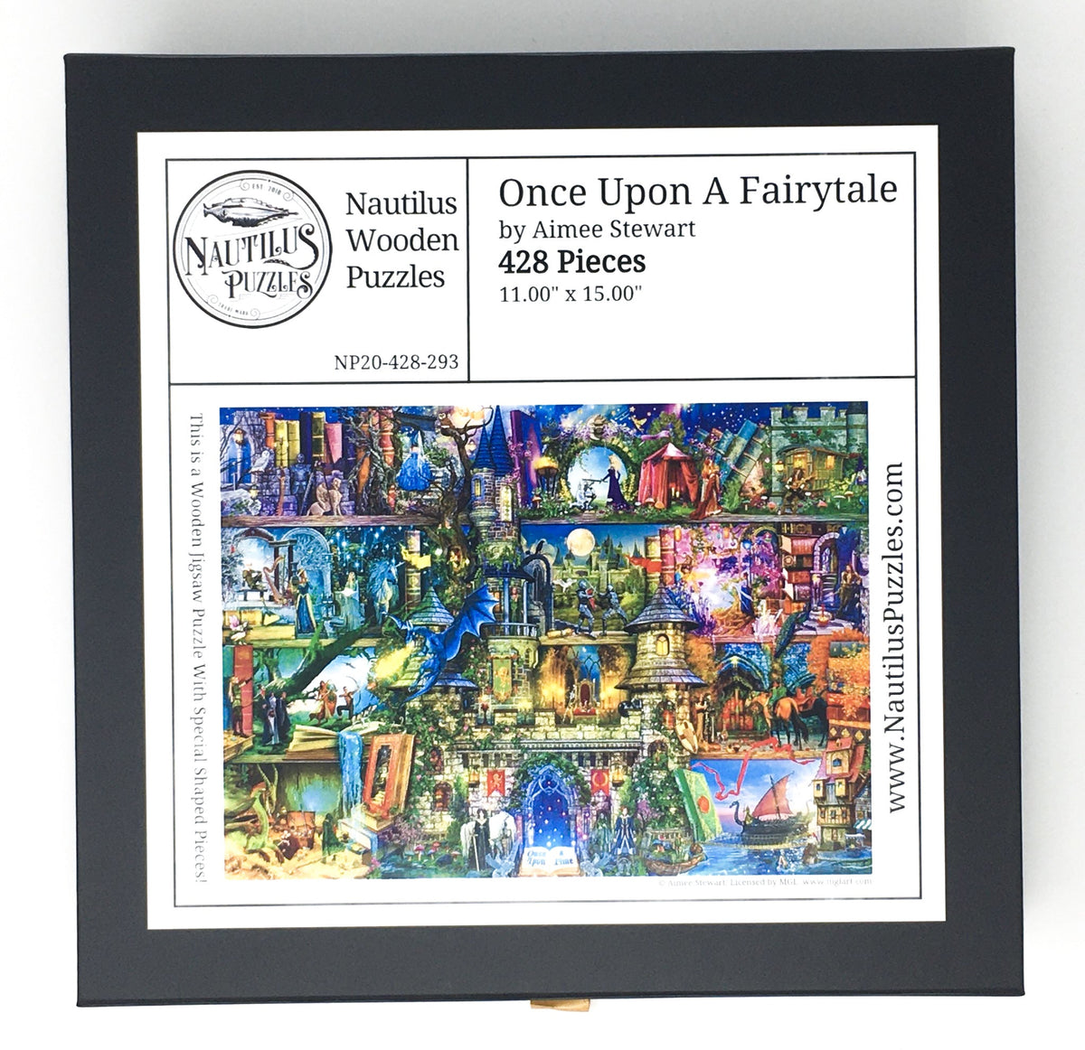Once Upon A Fairytale (428 Piece Wooden Jigsaw Puzzle) - Nautilus Puzzles - Wooden Jigsaw Puzzles For Adults